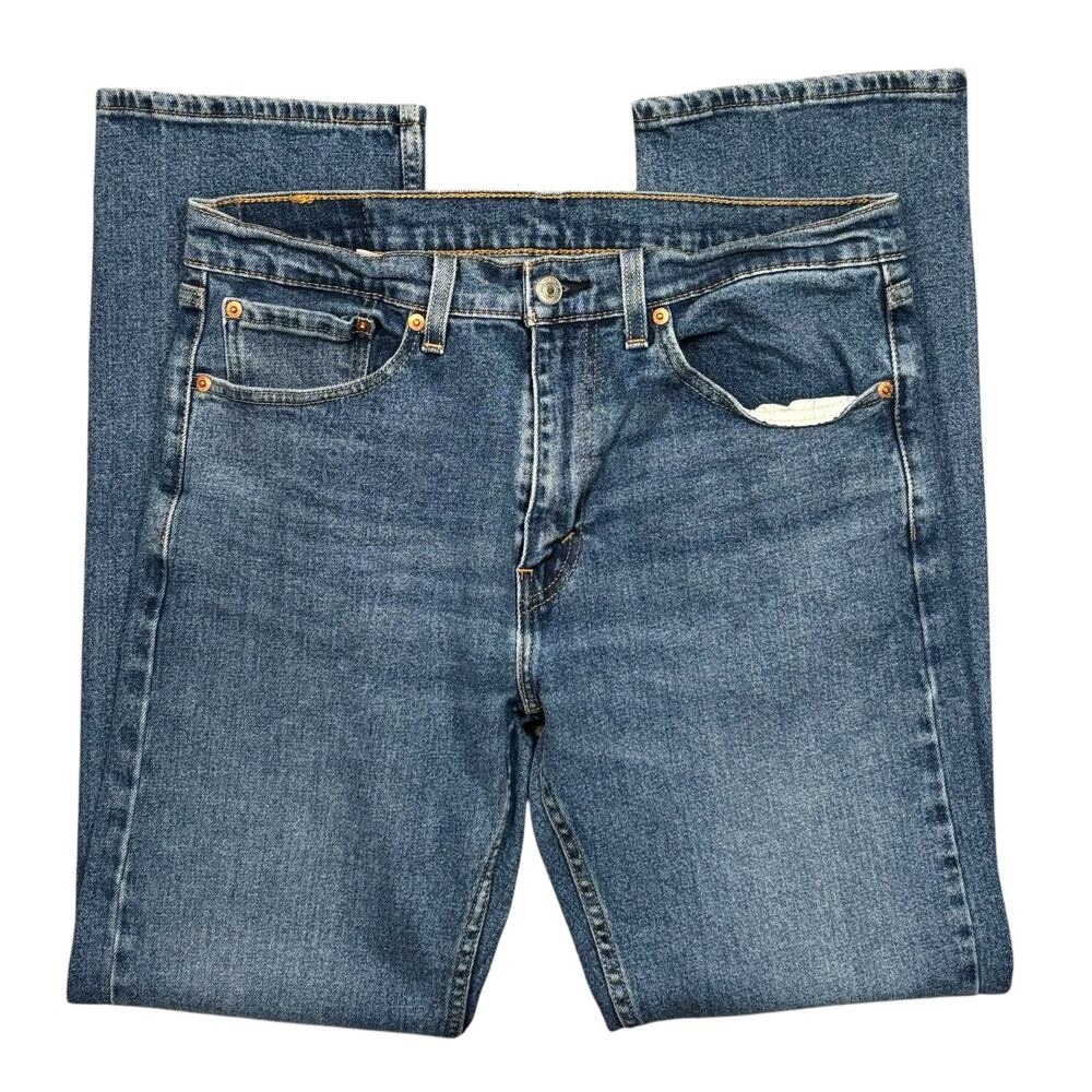 Levi's 505 Classic Fit Straight Leg Mid Rise Medium Stretch Denim Jean Men 31 32